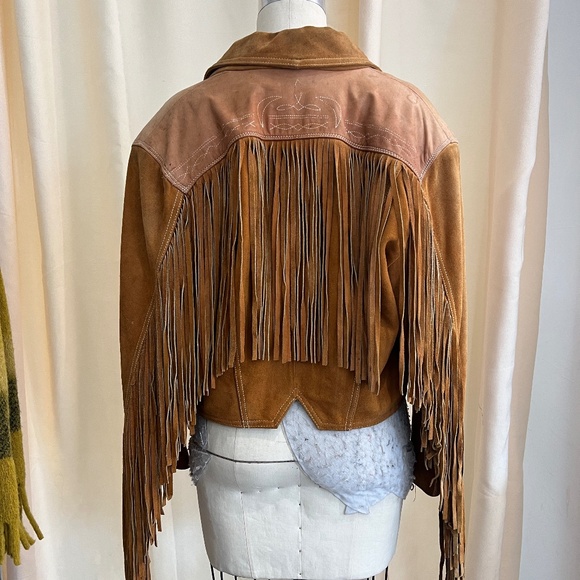 Vintage Moose Lake Lodge Suede Leather Jacket - Women's Small - Picture 3 of 8
